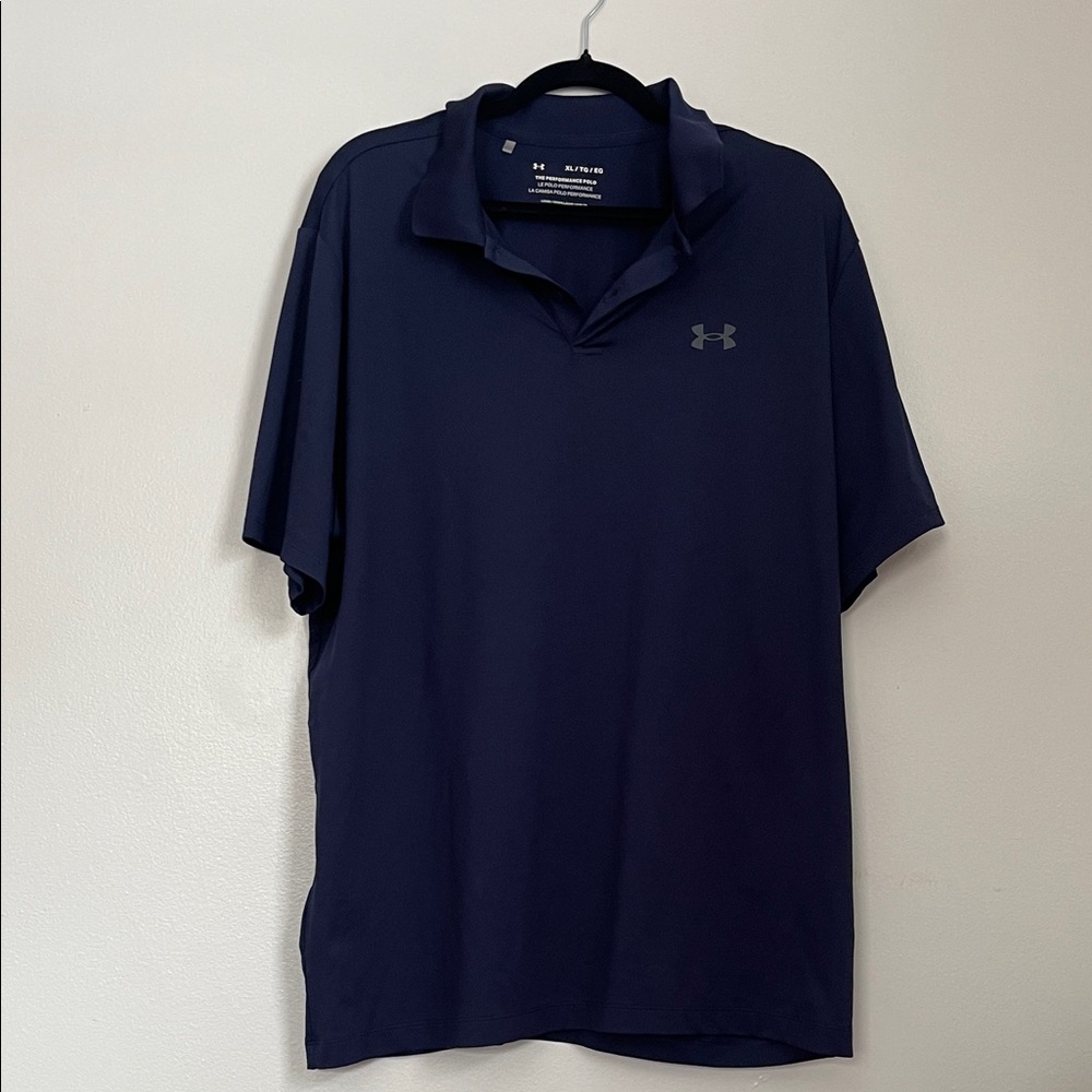 New! Under Armour Men's Dark Blue Polo Shirt